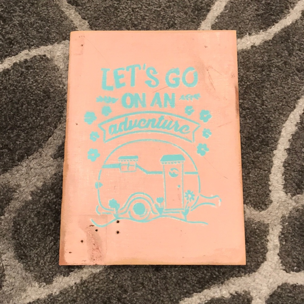 Vintage Camper Sign